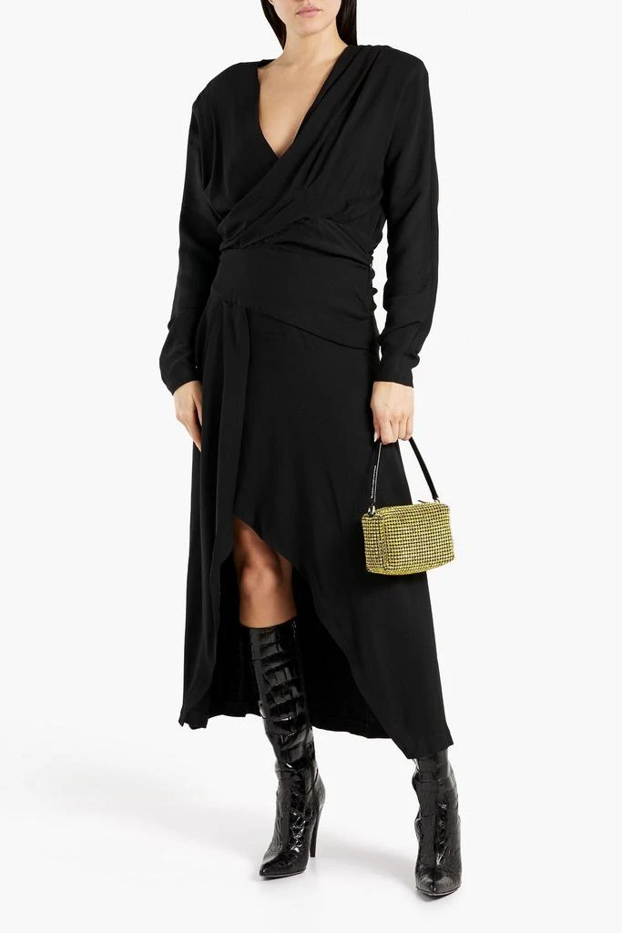 商品IRO|Elmas asymmetric wrap-effect crepe dress,价格¥780,第2张图片详细描述