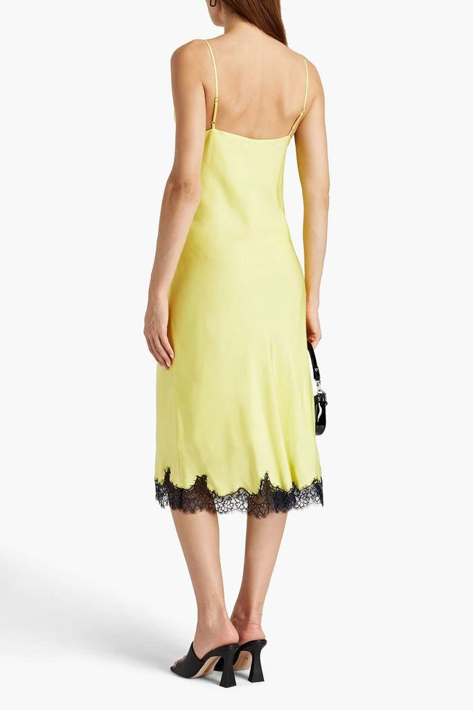 商品Rag & Bone|Logan lace-trimmed silk-blend satin midi slip dress,价格¥1112,第3张图片详细描述