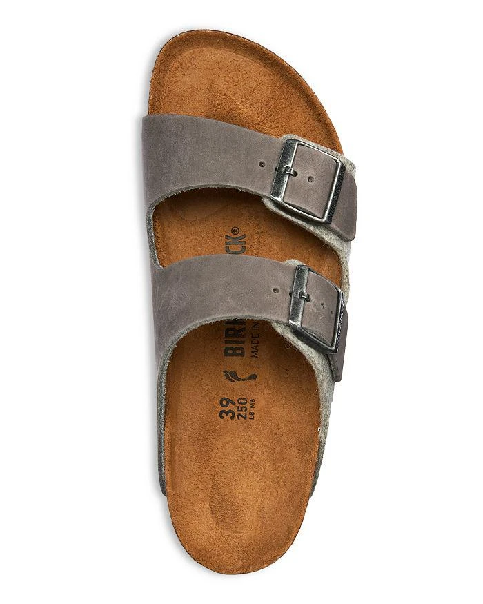 商品Birkenstock|Women's Arizona Wool & Leather Slide Sandals,价格¥584,第3张图片详细描述