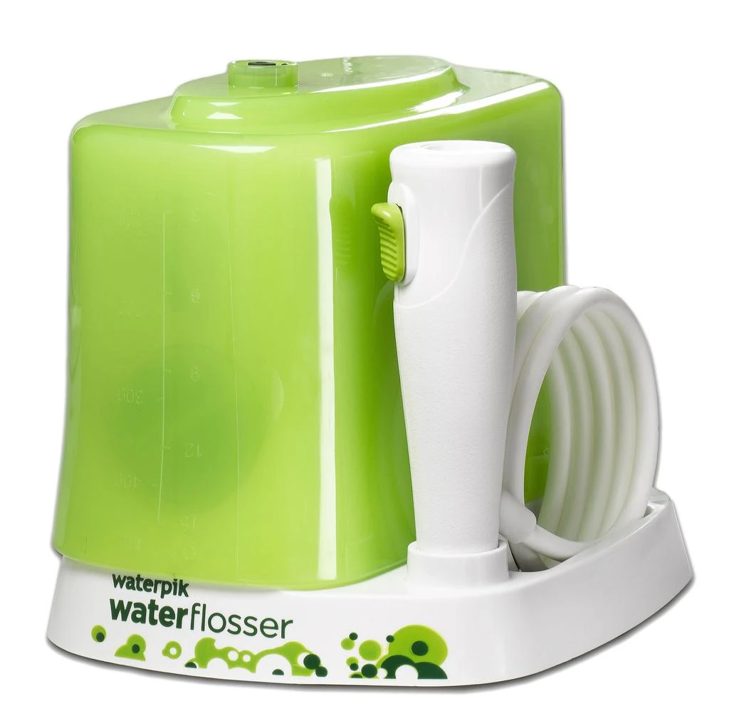 商品Waterpik|Waterpik Water Flosser for Kids, Countertop Water Flosser for Children and Braces, WP-260, Green,价格¥339,第2张图片详细描述