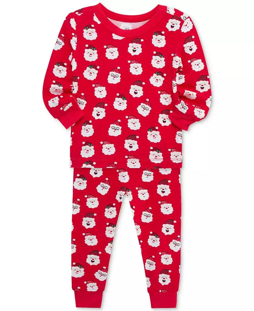 商品Little Me|Baby Santa-Print Pajama Top & Pants, 2 Piece Set,价格¥221,第3张图片详细描述