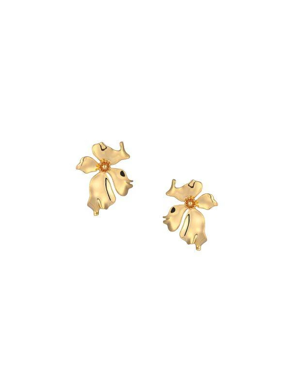 商品Eye Candy LA|Georgia 18K Goldplated Floral Oversized Stud Earrings,价格¥269,第1张图片