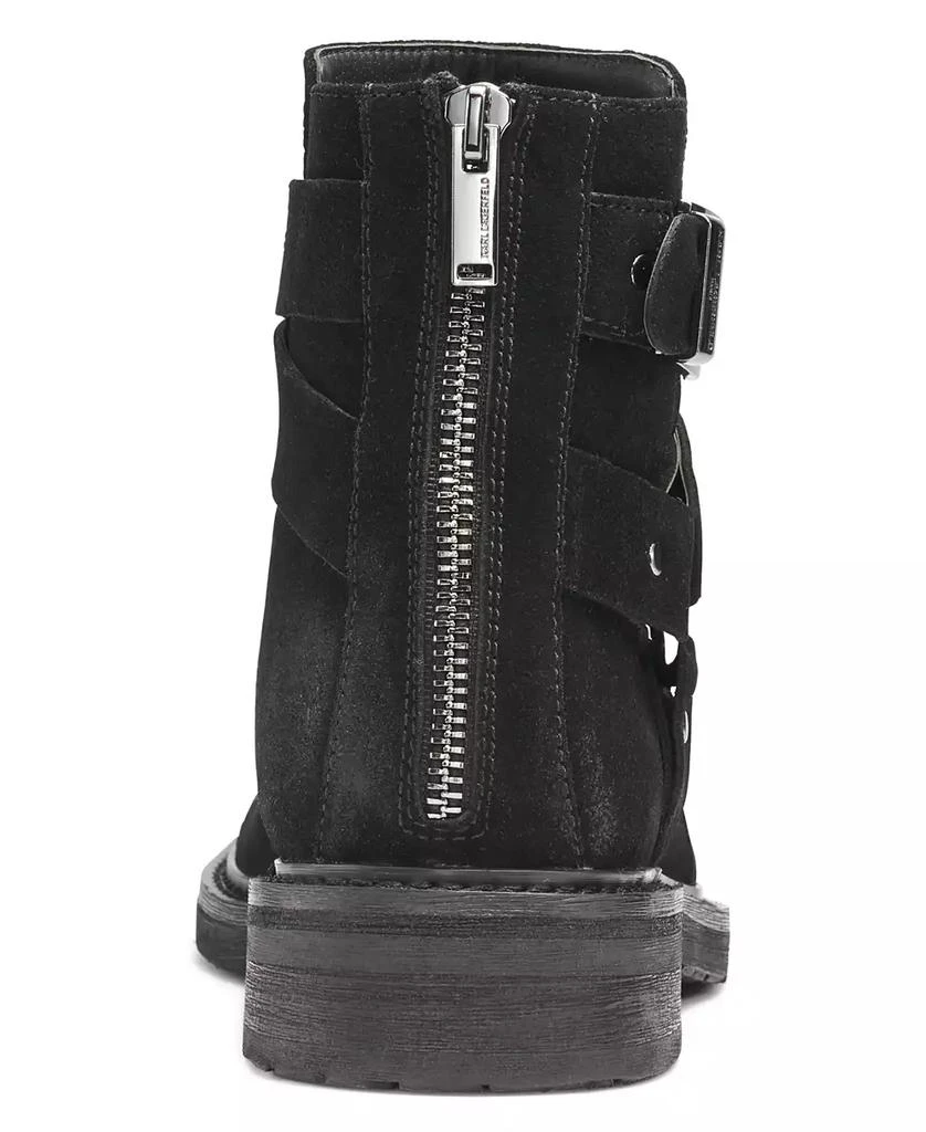 商品Karl Lagerfeld Paris|Karl Lagerfeld Men's Suede Harness Tire Tread Sole Boot,价格¥1929,第3张图片详细描述