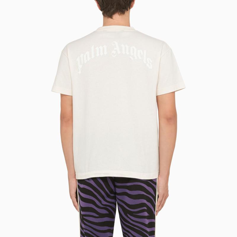 商品Palm Angels|Bear butter-coloured crew neck t-shirt,价格¥1853,第5张图片详细描述