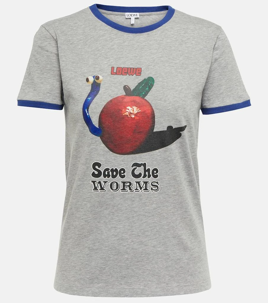 商品Loewe|Printed cotton jersey T-shirt,价格¥2293,第1张图片