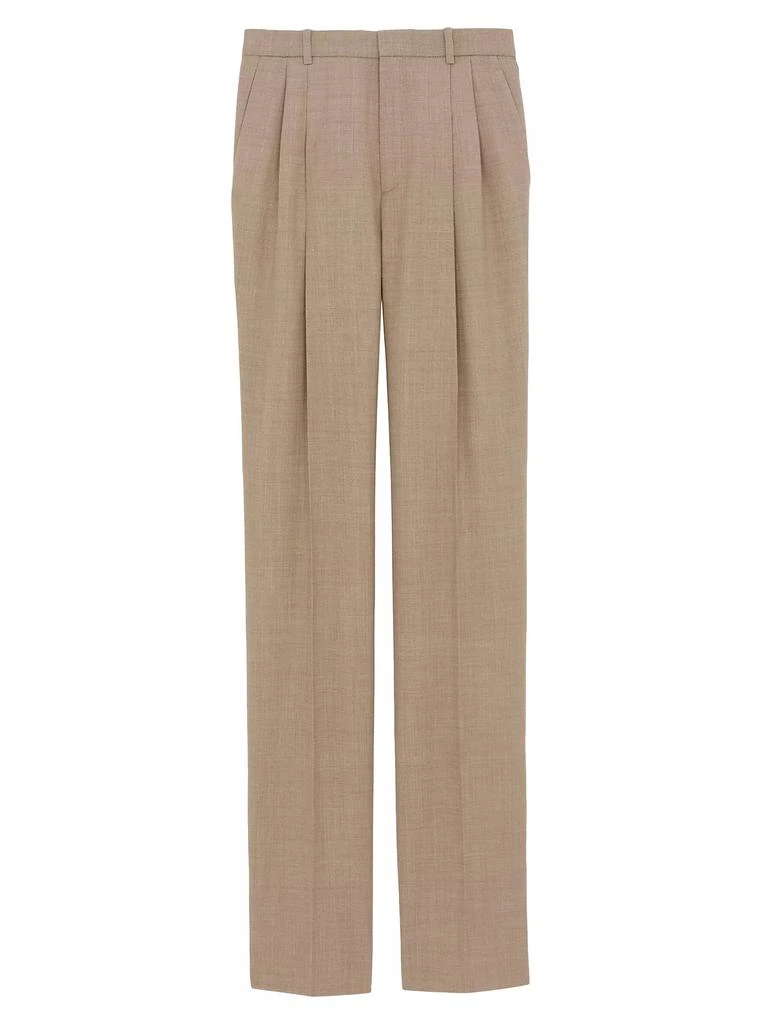 商品Yves Saint Laurent|High-Waisted Pants in Grain De Poudre,价格¥12740,第1张图片