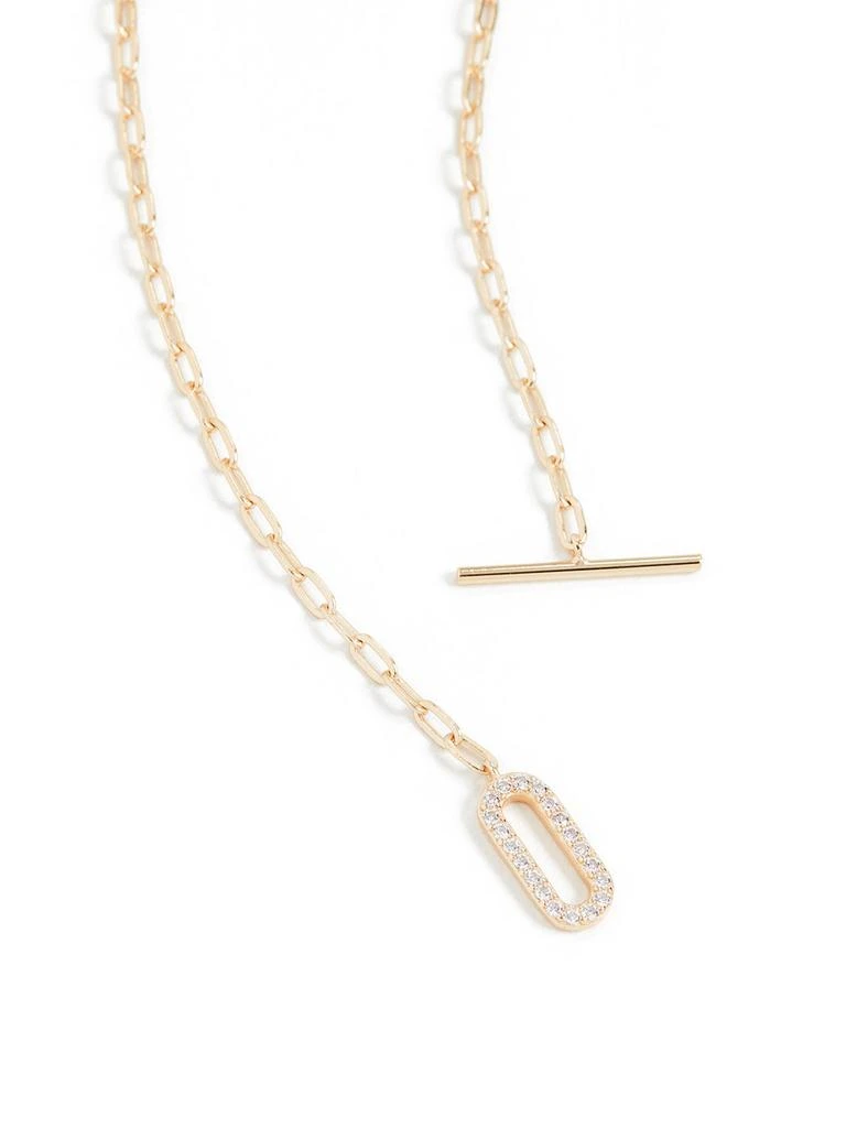 商品Shashi|Jade Pave Necklace,价格¥515,第1张图片