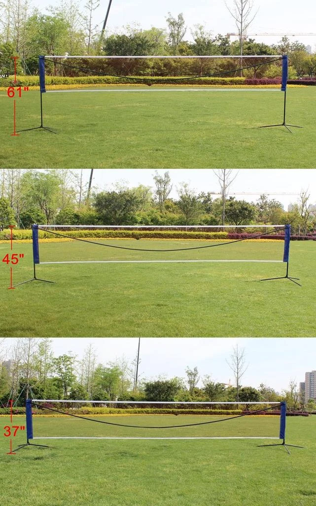 商品Streamdale Furniture|Streamdale Portable Large Volleyball Net Badminton Net with Carrying Bag Stand/Frame 17FT,价格¥857,第4张图片详细描述