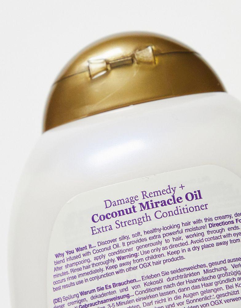 商品OGX|OGX Damage Remedy+ Coconut Miracle Oil Conditioner 385ml,价格¥72,第4张图片详细描述