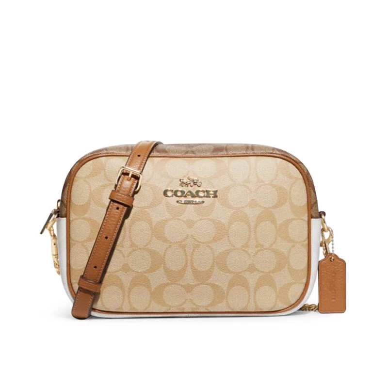 商品Coach|COACH/蔻驰 JAMIE 女士中号单肩斜挎相机包盒子包棕色CA172IMOTV 送礼好物 ,价格¥2062,第1张图片