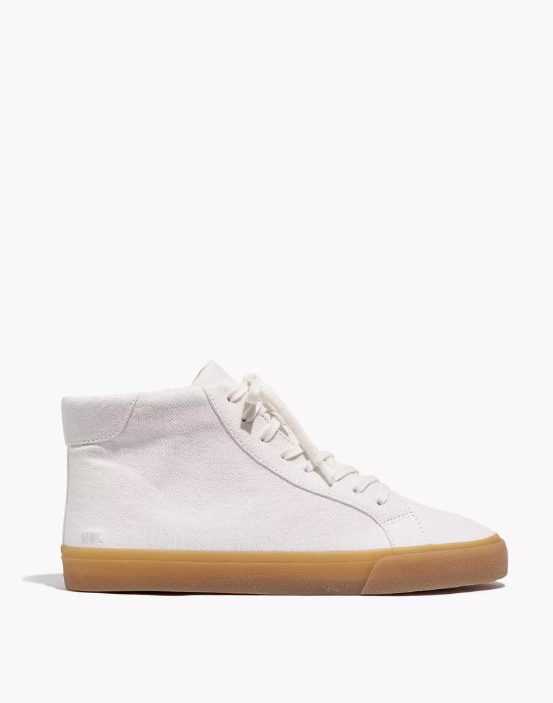 商品Madewell|Sidewalk High-Top Sneakers in Recycled Canvas,价格¥554,第1张图片