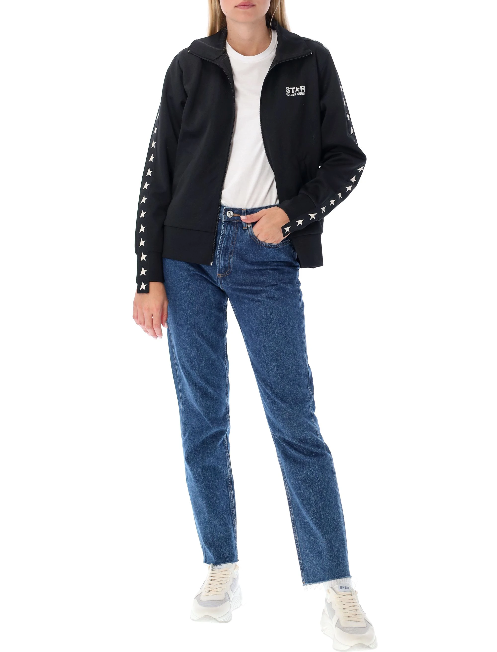 商�品【商品预售7天】 Golden Goose|Golden Goose 女士卫衣 22AGWP00875P00052080203 黑色,价格¥764,第5张图片详细描述