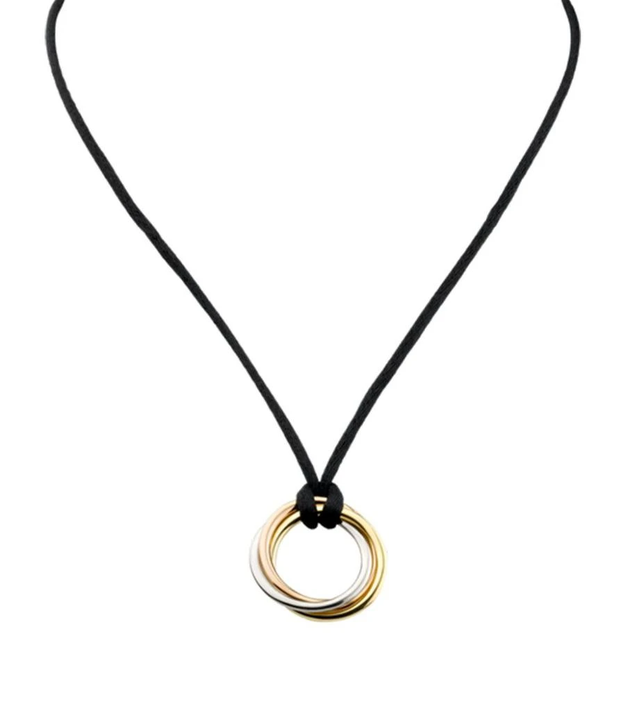 商品Cartier|White, Yellow and Rose Gold Trinity Cord Necklace,价格¥23807,第3张图片详细描述