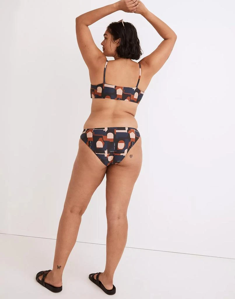 商品Madewell|Madewell Second Wave Spaghetti-Strap Bandeau Bikini Top in Color Collage,价格¥121,第3张图片详细描述