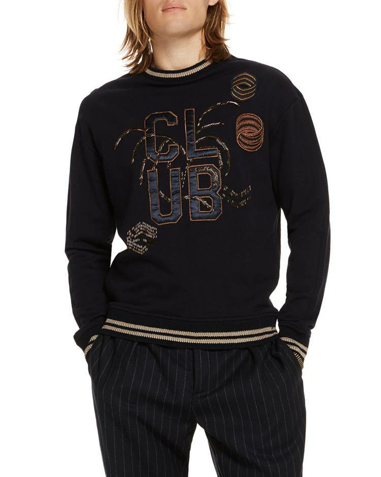 商品Scotch & Soda|Embroidered Crewneck Sweater,价格¥651,第1张图片