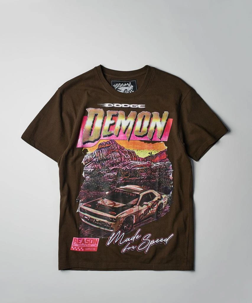 商品Reason|Dodge Demon Short Sleeve Tee - Brown,价格¥37,第1张图片