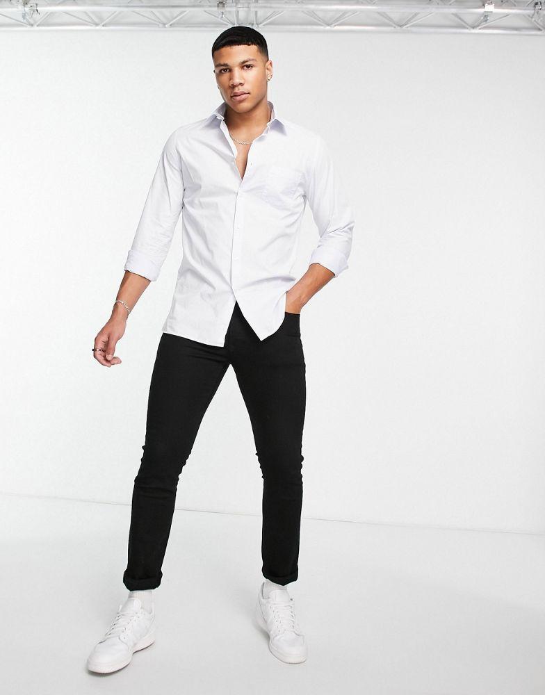 商品Lacoste|Lacoste long sleeve shirt in white,价格¥361,第6张图片详细描述