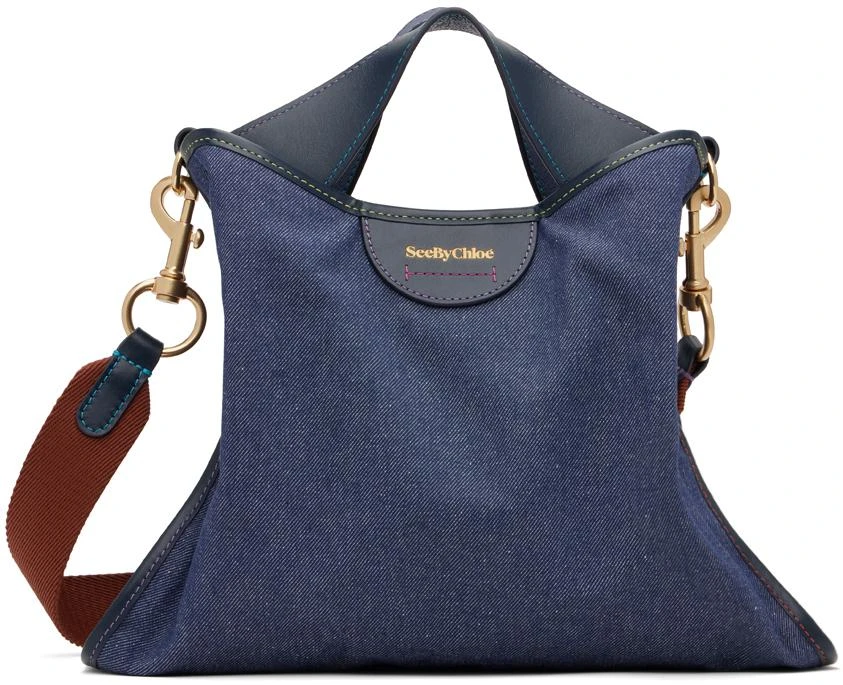 商品See by Chloé|Blue Small Joan Denim Bag,价格¥2218,第1张图片