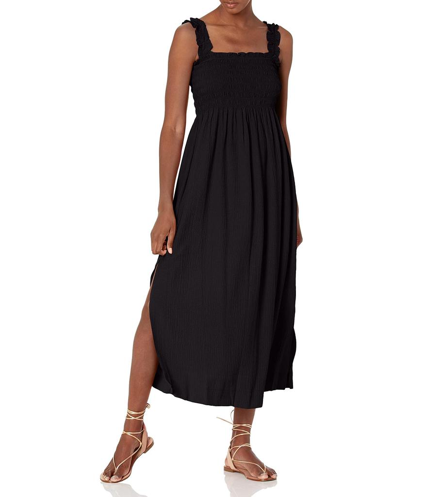 Women's Sleeveless Maxi Dress with Smocked Bodice商品第1张图片规格展示