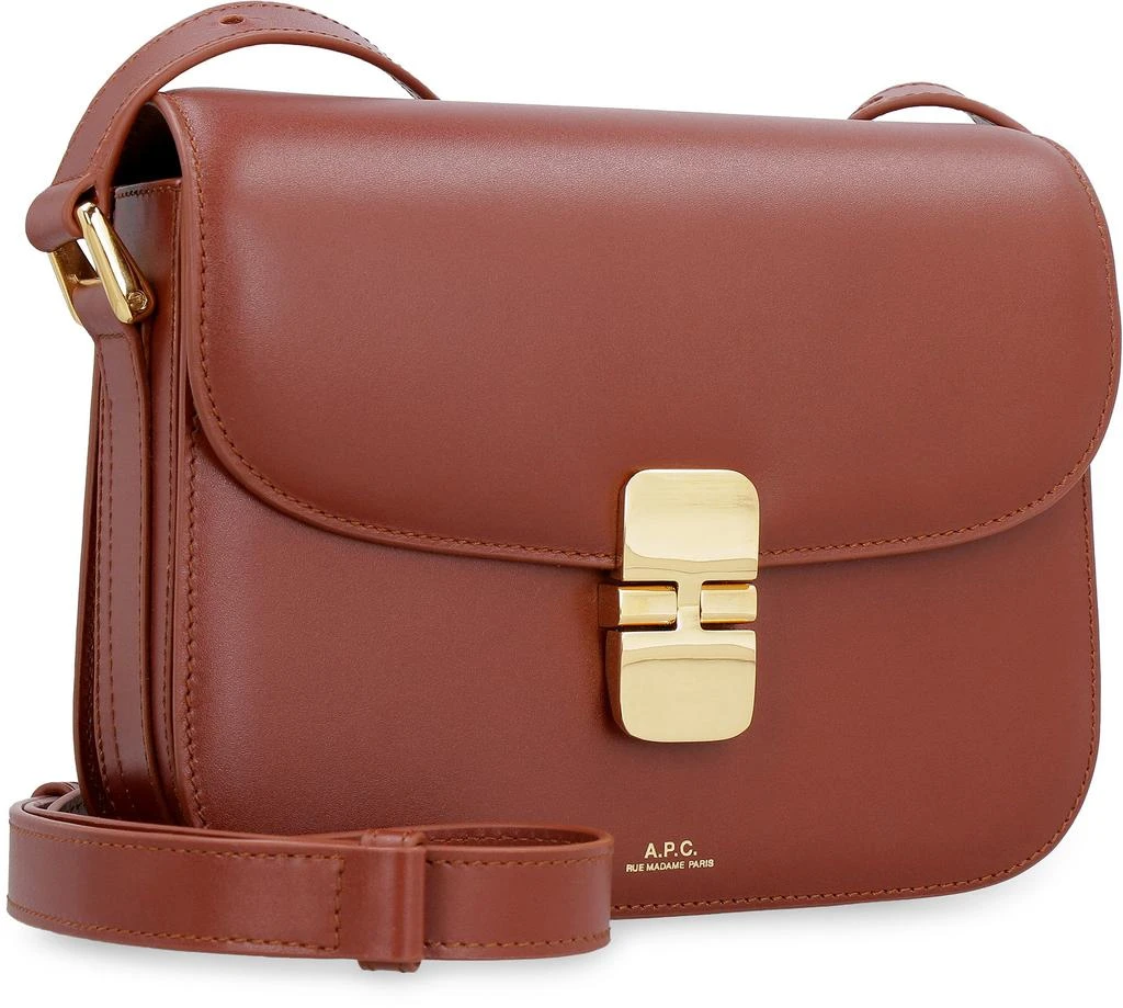 商品A.P.C.|BROWN LEATHER SMALL GRACE CROSSBODY BAG,价格¥4278,第3张图片详细描述