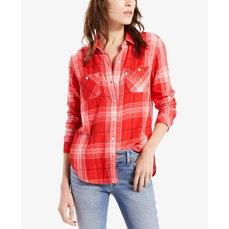 商品Levi's|® Good Workwear Cotton Plaid Boyfriend Shirt,价格¥225,第1张图片