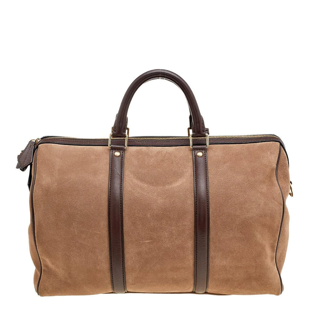 商品[二手商品] Louis Vuitton|Louis Vuitton Brown Suede and Leather Sofia Coppola SC MM Bag              ,价格¥15082,第4张图片详细描述