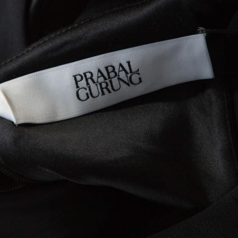 Prabal Gurung Black Wool Peplum Sleeveless Blouse L商品第6张图片规格展示