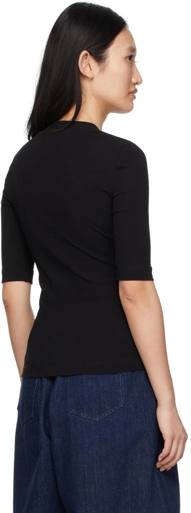 商品ROSETTA GETTY|Black Cotton T-Shirt,价格¥1028,第3张图片详细描述