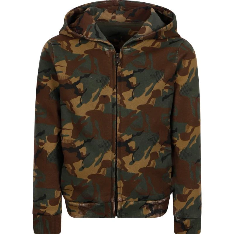 商品Eleven Paris|Camouflage print hoodie in green and brown,价格¥858,第1张图片