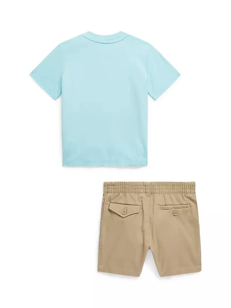 商品Ralph Lauren|Baby Boy's 2-Piece Polo Bear T-Shirt & Shorts Set,价格¥213,第2张图片详细描述