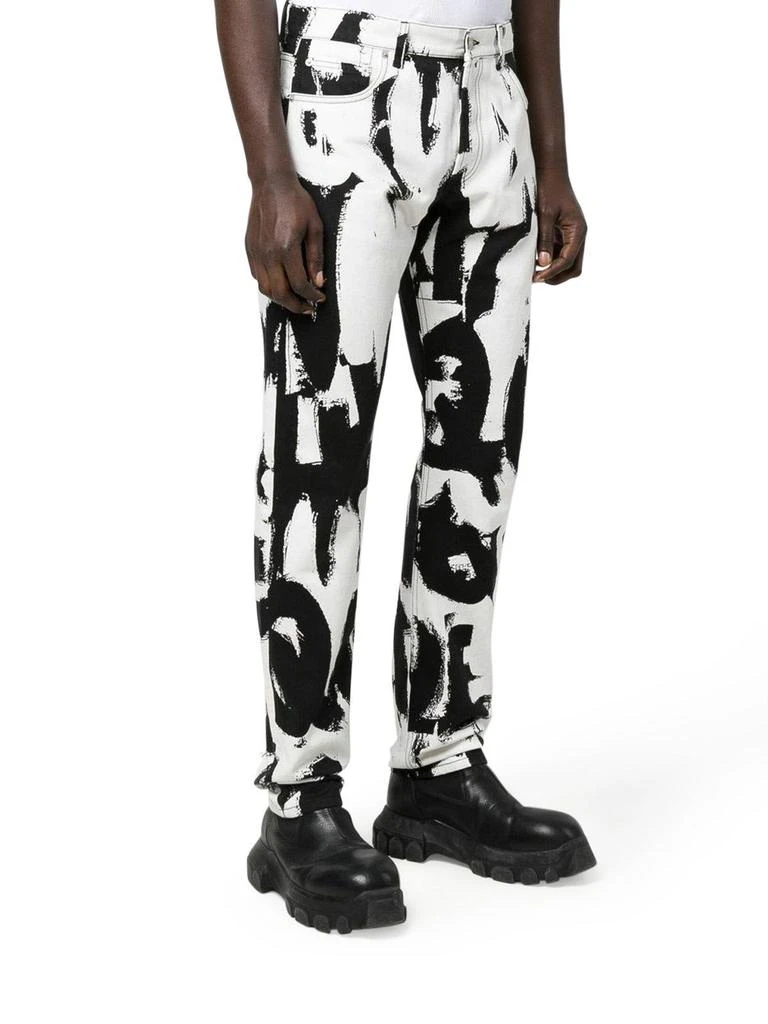 商品Alexander McQueen|Alexander McQueen Printed High-rise Jeans,价格¥4732,第4张图片详细描述