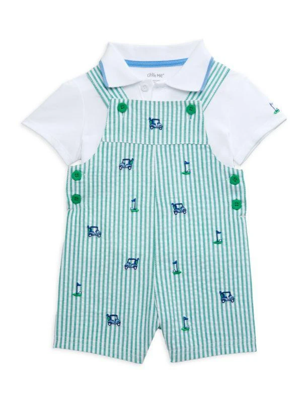 商品Little Me|Baby Boy's 2-Piece Golf Shortall & Polo Set,价格¥162,第1张图片
