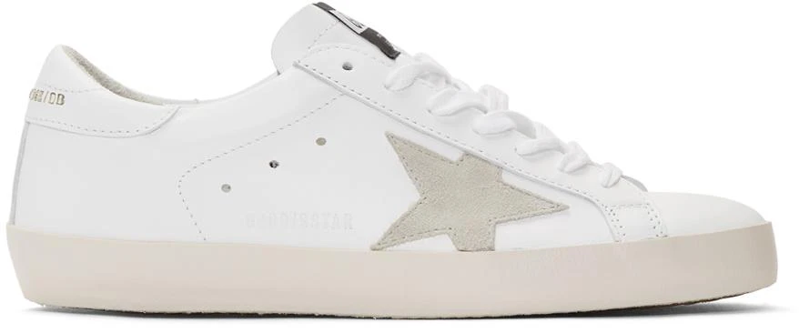 商品Golden Goose|White & Grey Superstar 运动鞋,价格¥3499,第1张图片