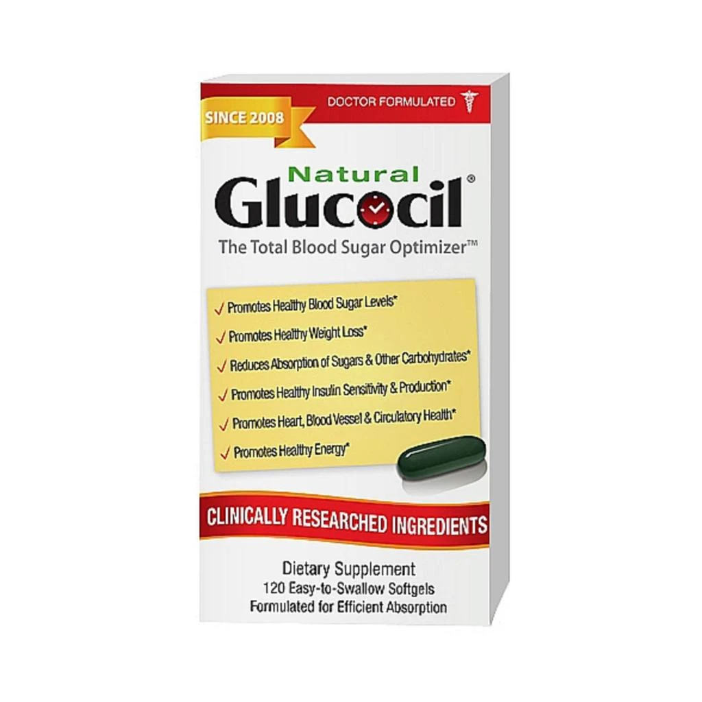 商品Glucocil|健康血糖减脂软胶囊 60粒,价格¥371,第1张图片