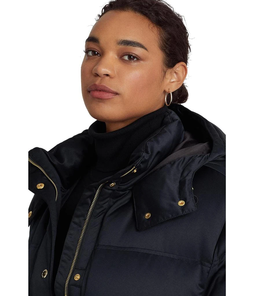 商品Ralph Lauren|Plus Size Oversize Satin Down Coat,价格¥1044,第3张图片详细描述