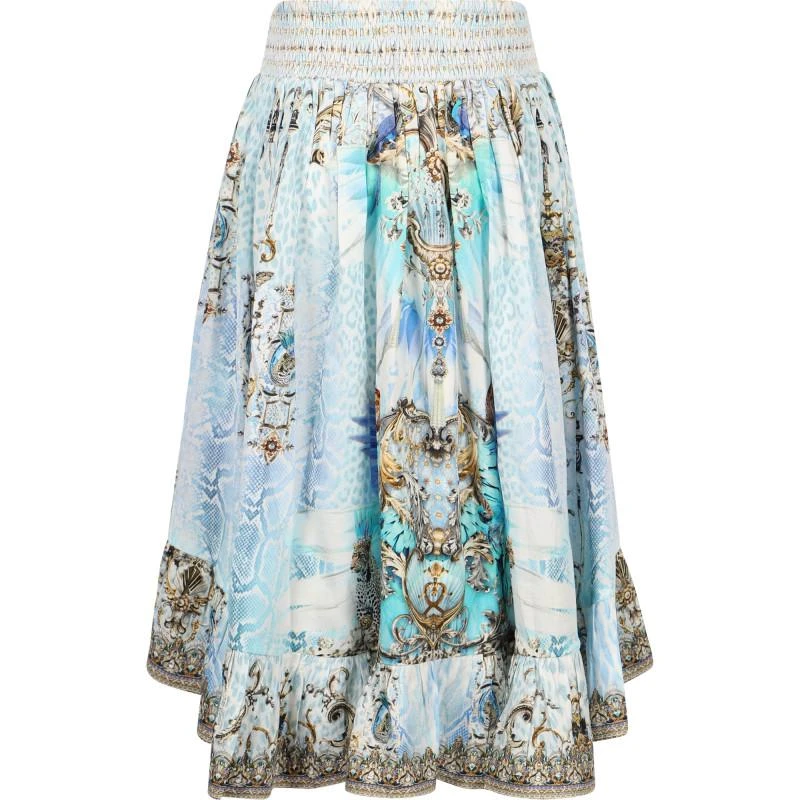 商品Camilla|High low hem skirt in light blue,价格¥1297,第2张图片详细描述