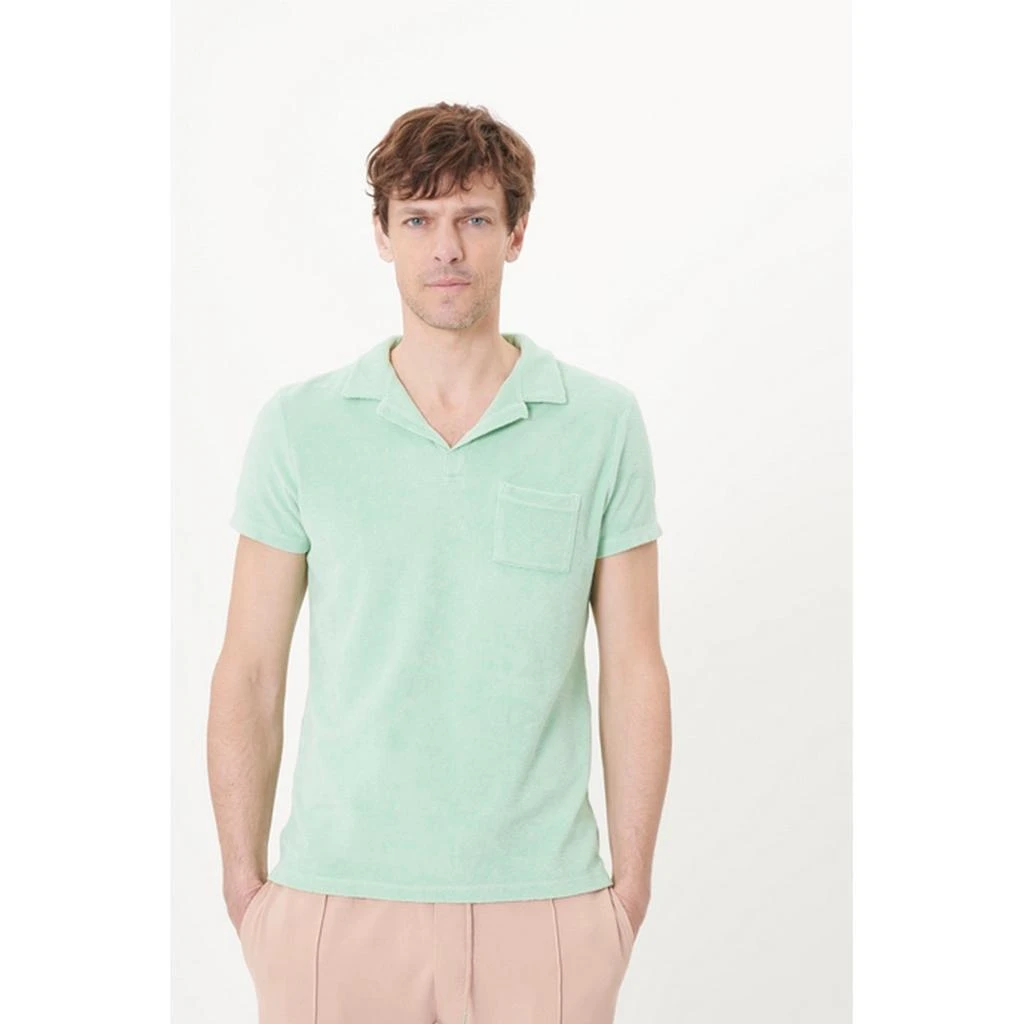 商品预计3周后发货 Les Garçons Faciles|Polo Olive - Almond Green,价格¥446,第1张图片