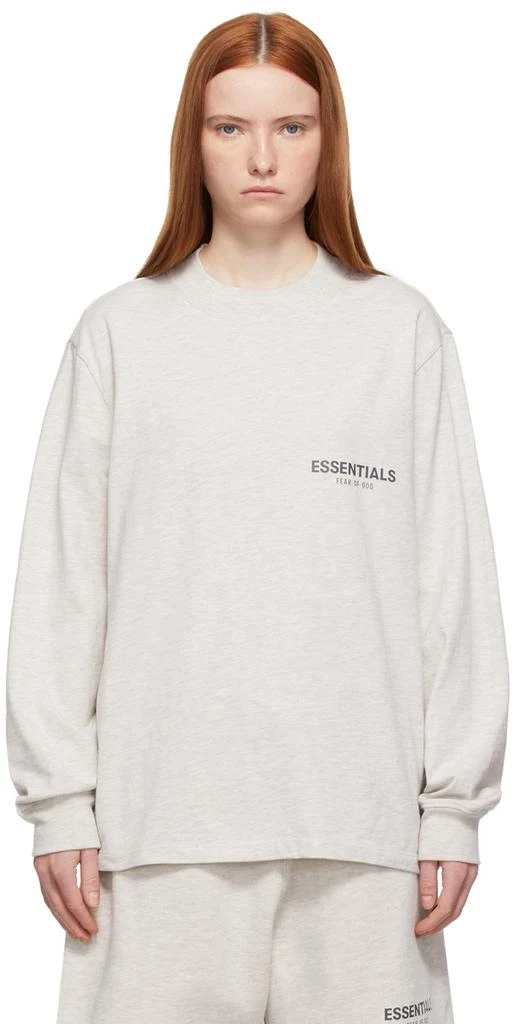 商品Essentials|Off-White Logo Long Sleeve T-Shirt,价格¥268,第1张图片