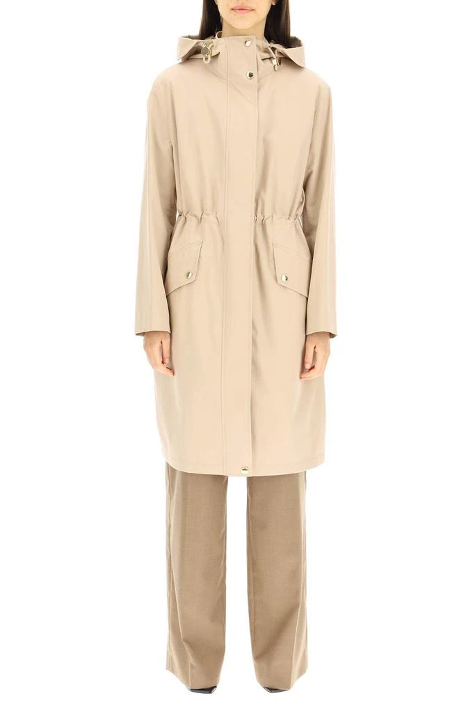 商品Burberry|Burberry Hooded Mid-Length Parka,价格¥16436,第2张图片详细描述