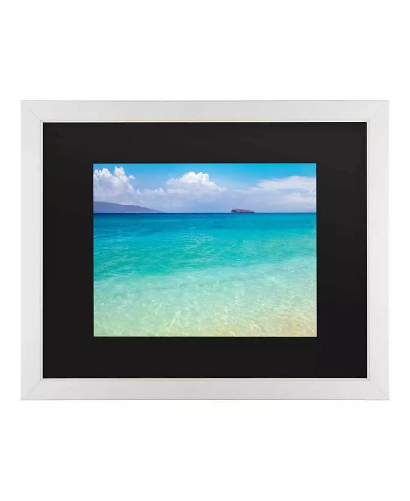 商品Trademark Global|Pierre Leclerc Blue Beach Maui Matted Framed Art - 20" x 25",价格¥753,第1张图片