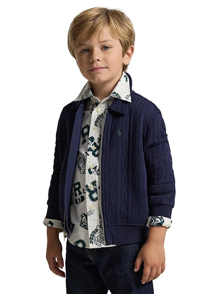 商品Ralph Lauren|Little Boy's & Boy's Cable-Knit Jacket,价格¥410,第3张图片详细描述