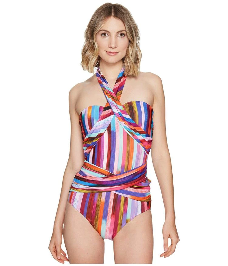 商品Athena|Kaliedostripe Ashlyn Molded Cup One-Piece,价格¥335,第1张图片