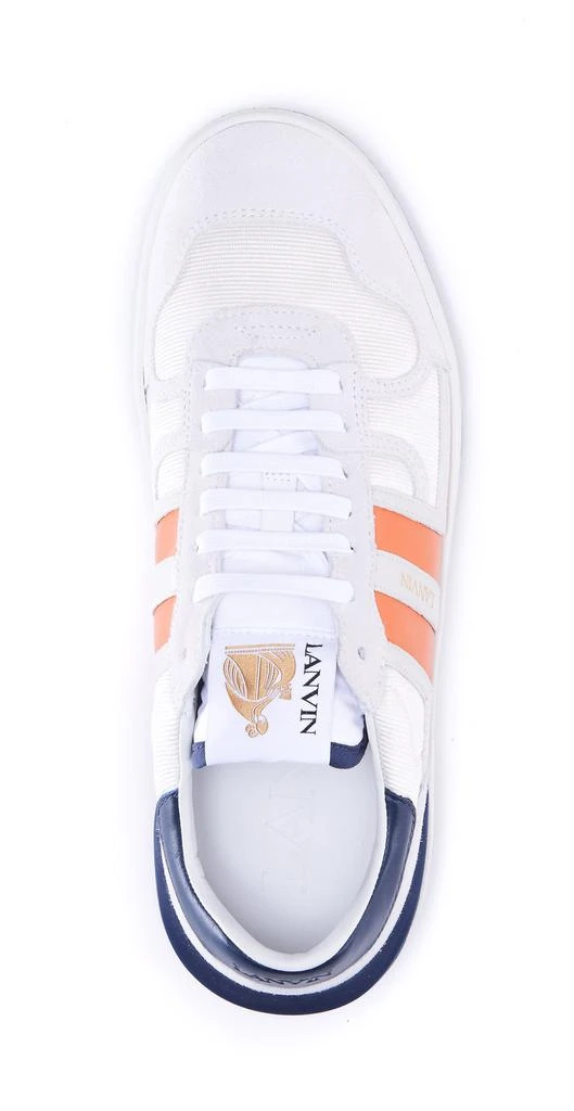 商品Lanvin|Lanvin Clay Panelled Lace-Up Sneakers,价格¥2191,第4张图片详细描述