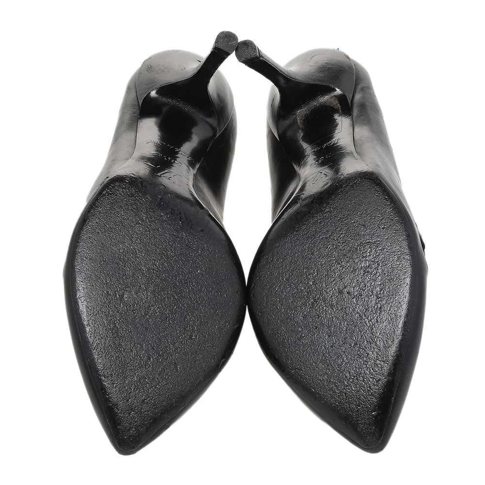 Louis Vuitton Black Laser Cut Leather Pointed Toe Pumps Size 36.5 商品