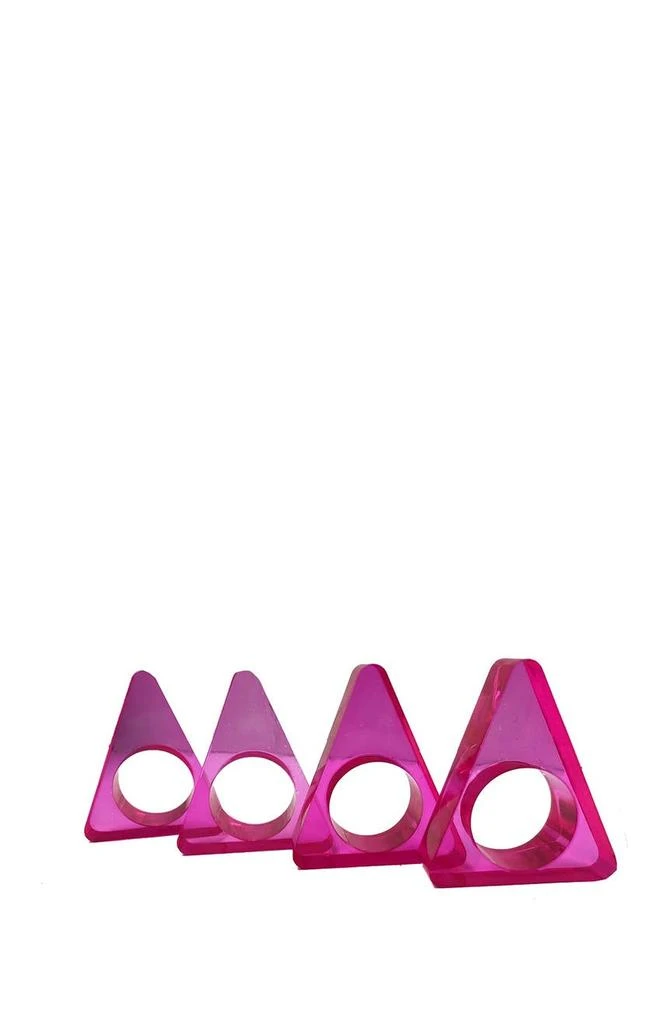 商品R16 HOME|Neon Pink Triangle Napkin Ring,价格¥246,第1张图片