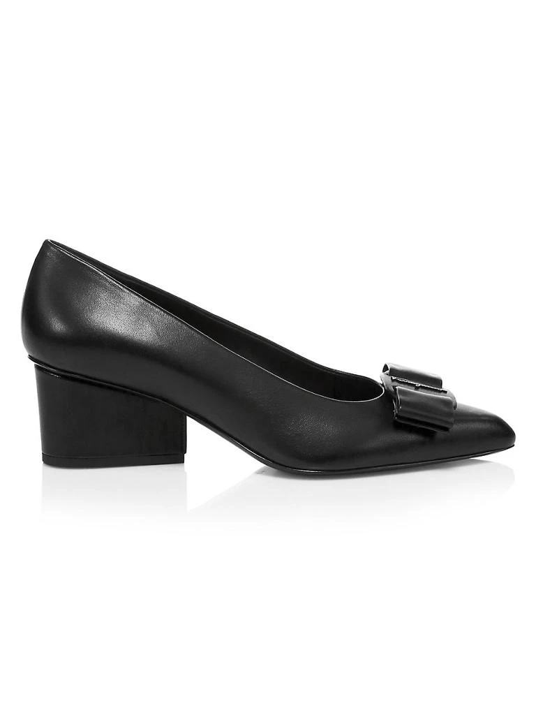 商品Salvatore Ferragamo|Viva Bow Leather Pumps,价格¥4744,第1张图片