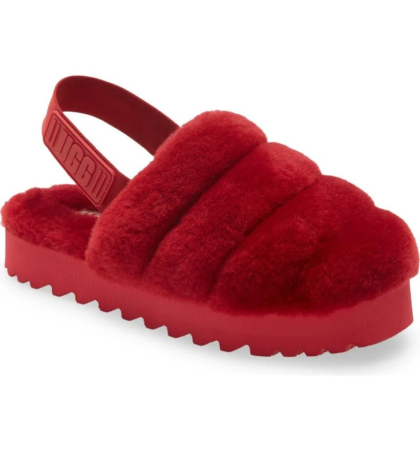 商品UGG|Super Fluff Genuine Shearling Slingback Slipper,价格¥410,第1张图片