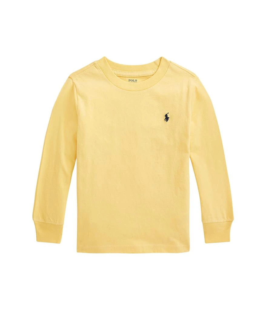 商品Ralph Lauren|Cotton Jersey Long Sleeve Tee (Little Kids),价格¥171,第1张图片