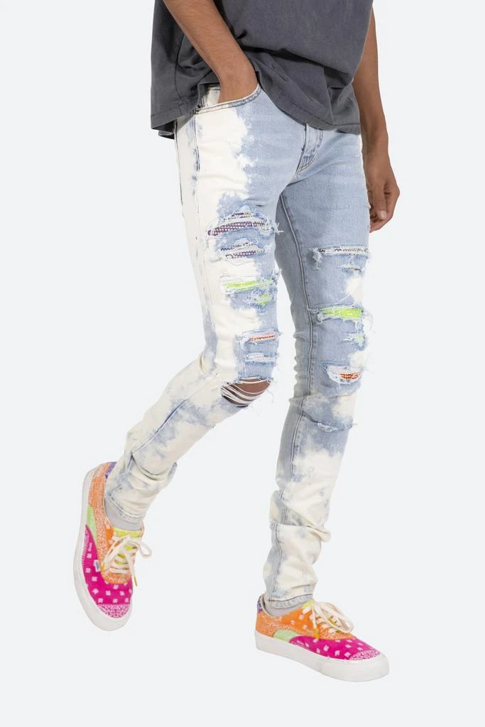 X409 Rhinestone Skinny Denim - Blue 商品