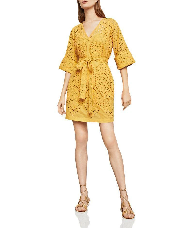 商品BCBG|Eyelet Belted Dress,价格¥368,第1张图片